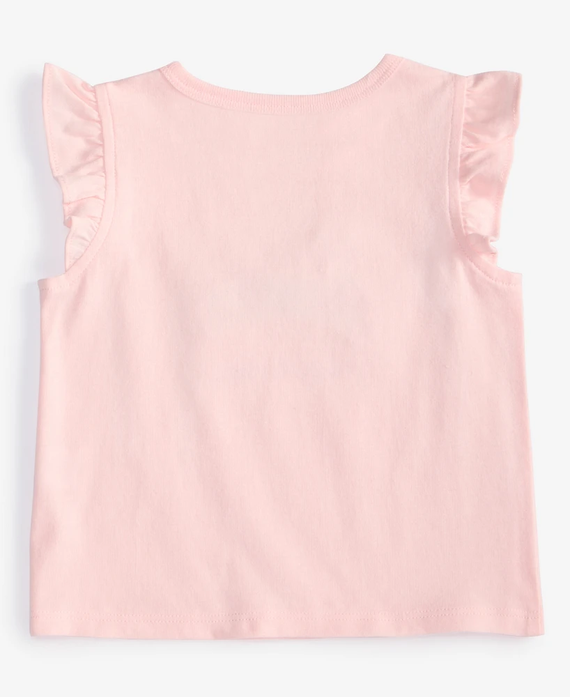 First Impressions Baby Girls Happy & Hoppy Flutter-Sleeve T-Shirt, Exclusively at Macy's