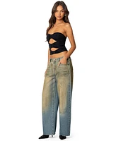 Edikted Women's Ariella Cut Out Strapless Top
