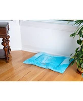 Armarkat M01CTL-m Medium Pet Bed Mat , Dog Crate Soft Pad With Poly Fill Cushion, Sky Blue