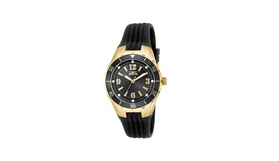 Invicta Women's 17486 Angel Quartz 3 Hand Black Dial Watch