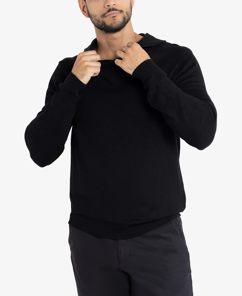 X-Ray Men's Basic Hooded Midweight Sweater