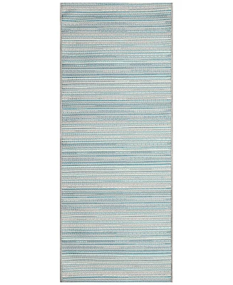 Liora Manne' Miranda Tweed Stripe 1'11"x4'11" Runner Area Rug