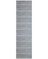 Liora Manne' Miranda Tweed Stripe 1'11"x7'6" Runner Area Rug