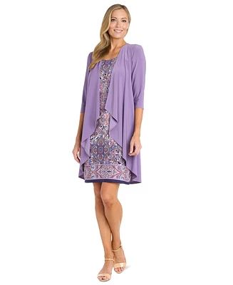 R & M Richards Women's Paisley-Print Necklace Jacket & Dress