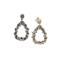 Clustered Hollow Teardrop Earrings