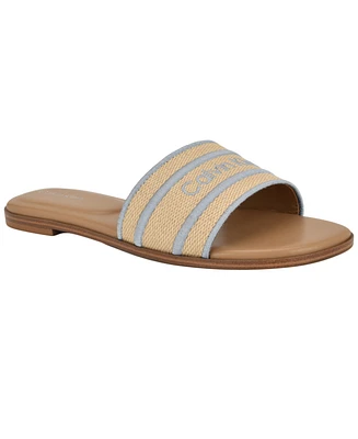 Calvin Klein Women's Kendell Flat Slip-On Sandals