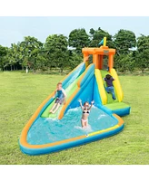 Kids Bounce House Castle Splash Water Pool W/ 740W Blower