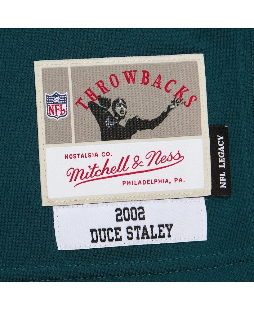 Mitchell & Ness Men's Duce Staley Midnight Green Philadelphia Eagles 2002 Legacy Replica Jersey