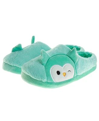 Squishmallows Little Girls Winston the Owl Slippers