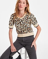 On 34th Women's Puffed-Sleeve Sweater, Exclusively at Macy's