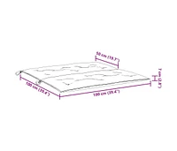 Garden Bench Cushion Beige 39.4"x(19.7"+19.7")x2.8" Oxford Fabric