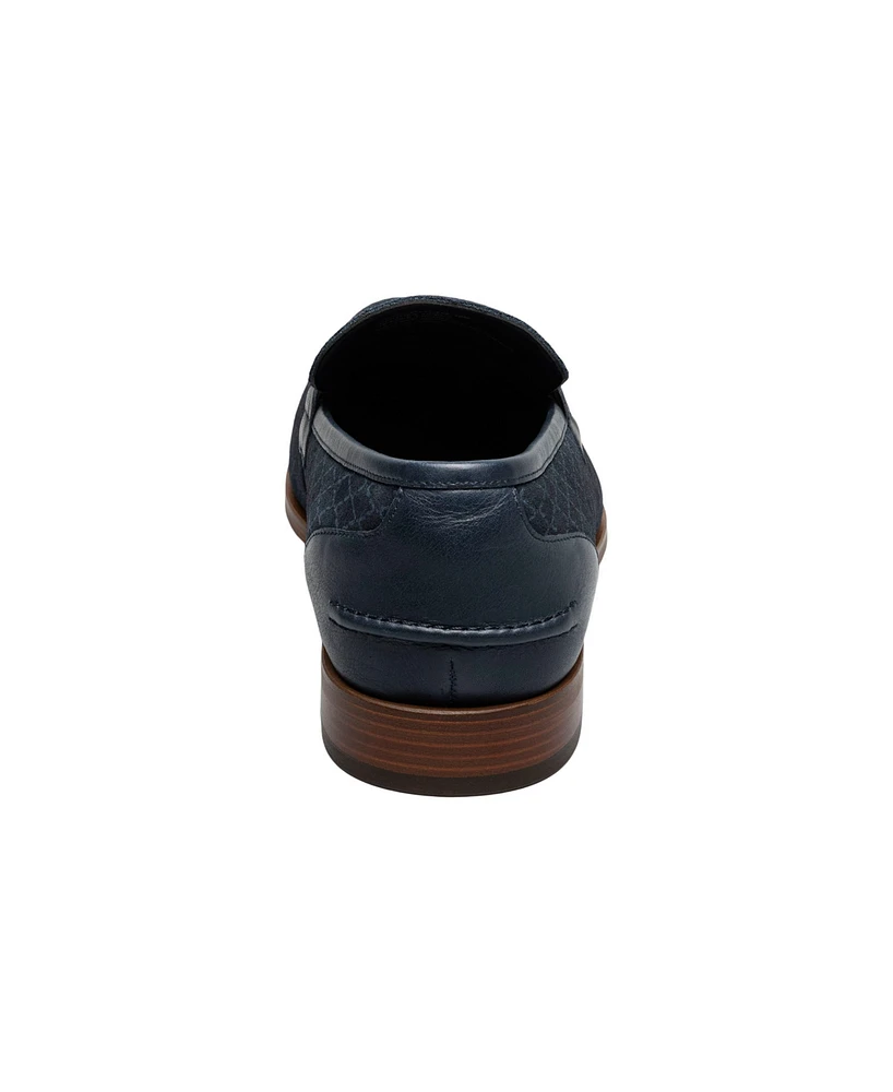 Stacy Adams Men's Brinkley Moc Toe Metal Bit Slip On Shoe