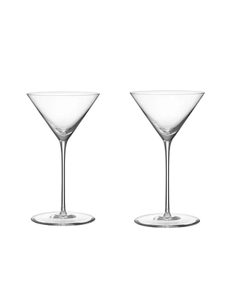 Orrefors Geometry Martini Glass, Set of 2
