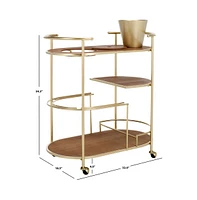 Alora 2 Tier Bar Cart W Bucket