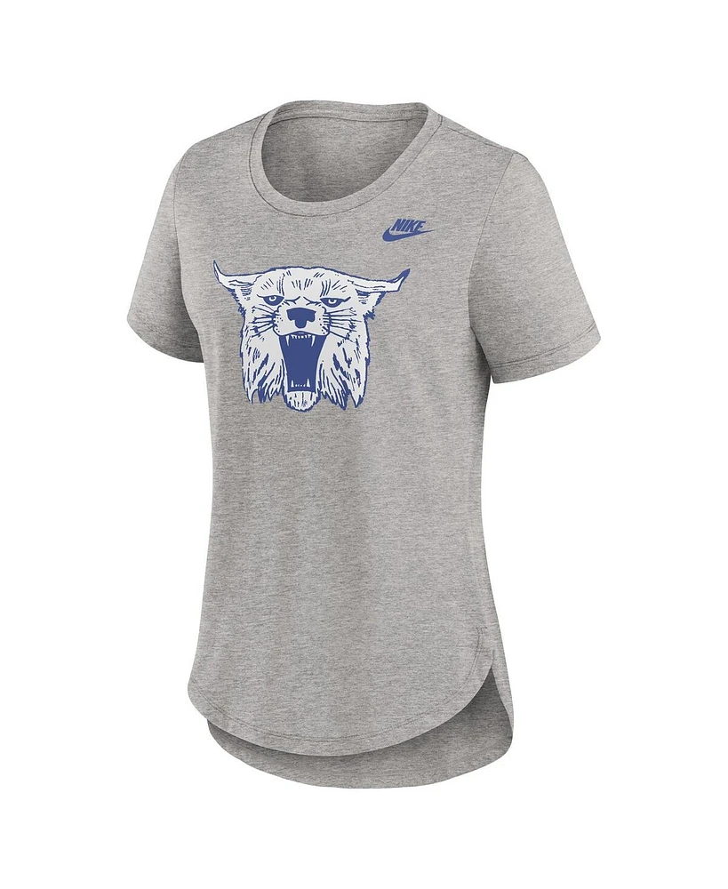 Nike Women's Heather Gray Kentucky Wildcats Legacy Tri-Blend T-Shirt