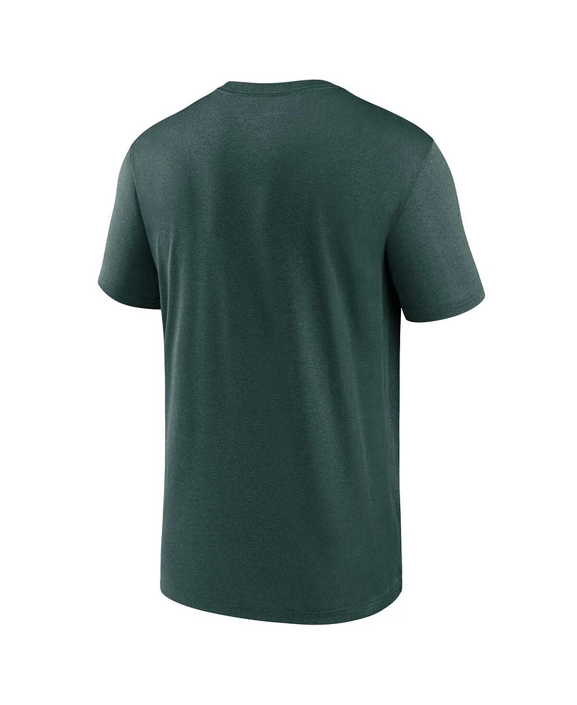 Nike Men's Green Michigan State Spartans On-Court Basketball Legend Practice Performance T-Shirt
