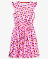 Big Girl Floral Smocked Jersey Cotton Dress, Exclusively at Macy's
