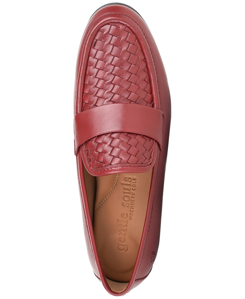 Gentle Souls Women's Crew Woven-Vamp Loafers