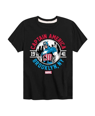 Captain America Boys Brooklyn Ny Graphic T-Shirt