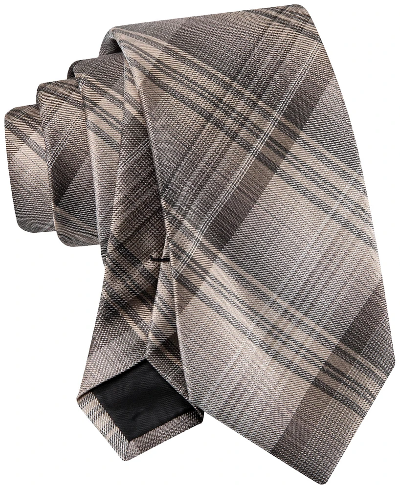 Calvin Klein Men's Beagle Plaid Tie