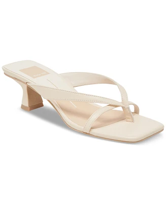 Dolce Vita Women's Brevel Thong Low Block Heel Dress Sandals