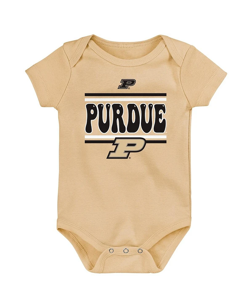 Outerstuff Newborn Black Purdue Boilermakers Sunday Comics 3-Pack Bodysuit Set
