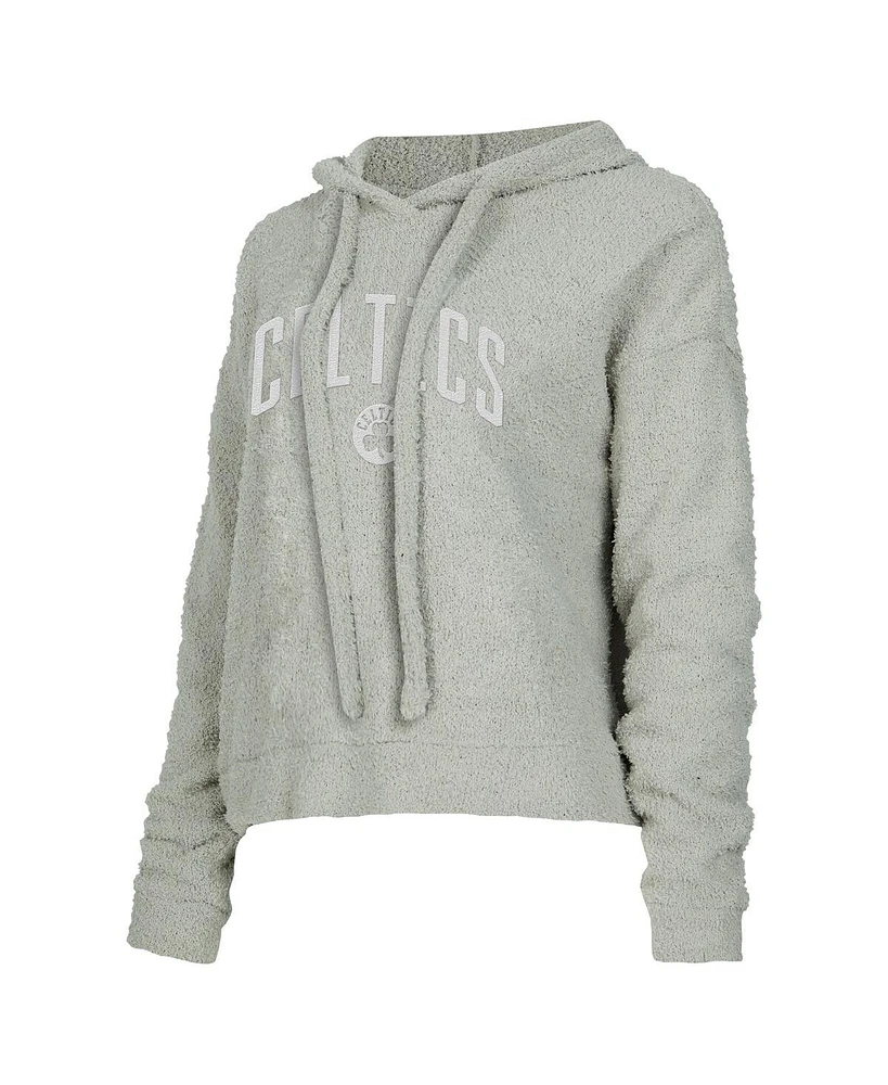 Concepts Sport Women's Gray Boston Celtics Ventura Comfy Pullover Hoodie