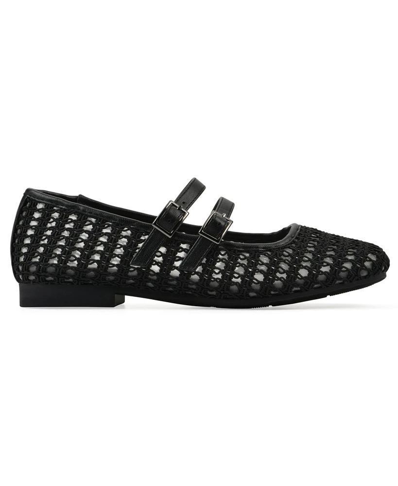 Cliffs by White Mountain Women's Besnik Mary Jane Round Toe Flats