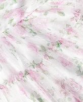 Seni & Cade Juniors' Floral Print Strapless Fit Flare Dress