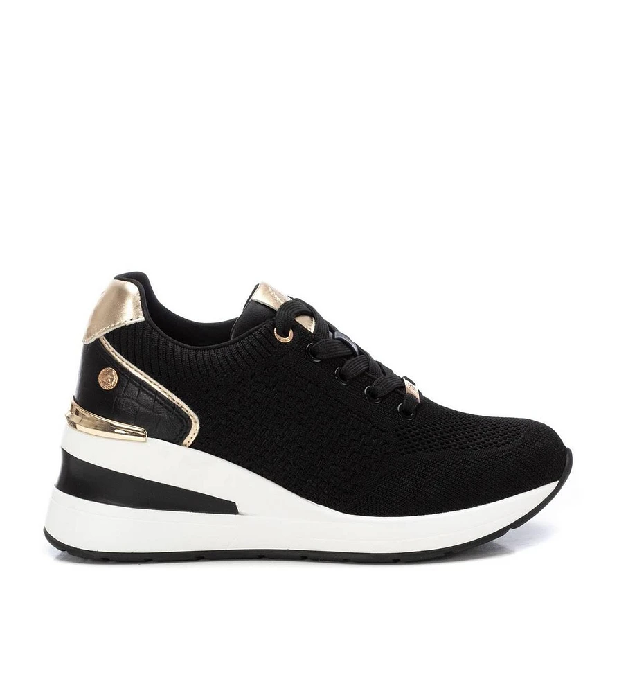 Women's Wedge Lace-Up Sneakers By Xti
