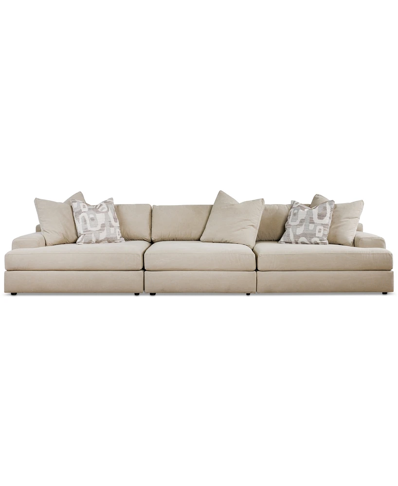 Klarke 3-Pc. Sofa With Deep Seating, Exclusively at Macy's
