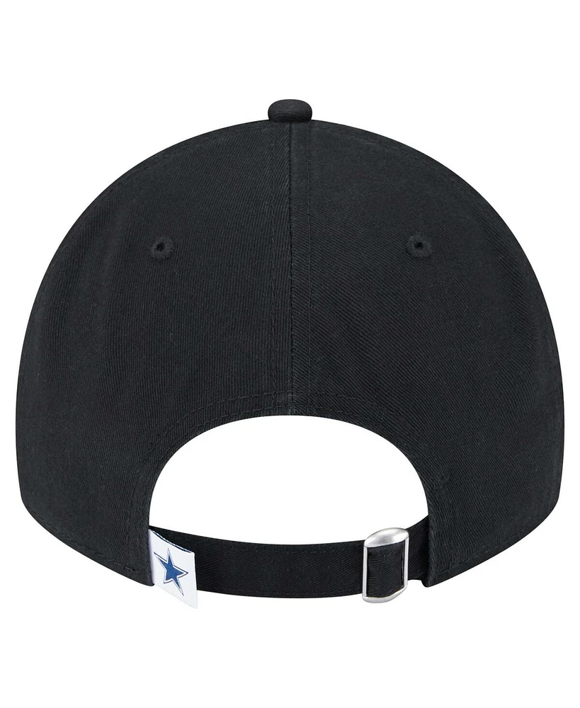 New Era Men's Black Dallas Cowboys Main 9TWENTY Adjustable Hat