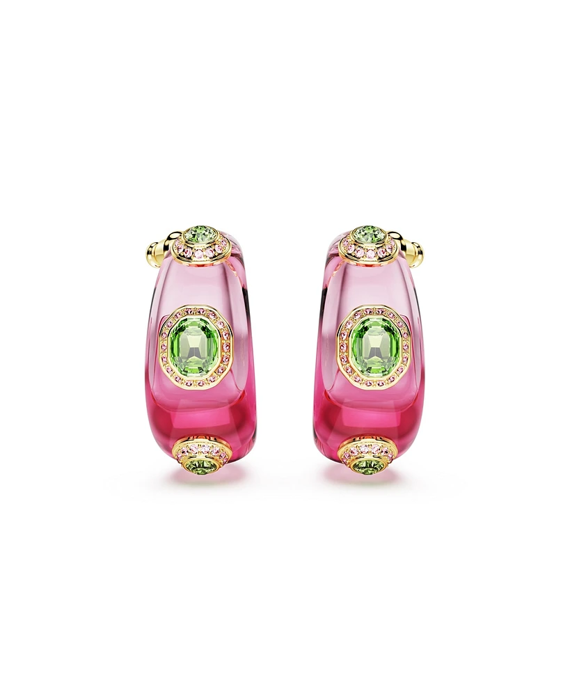Swarovski Dulcis Gold-Tone Plated Hoop Earrings