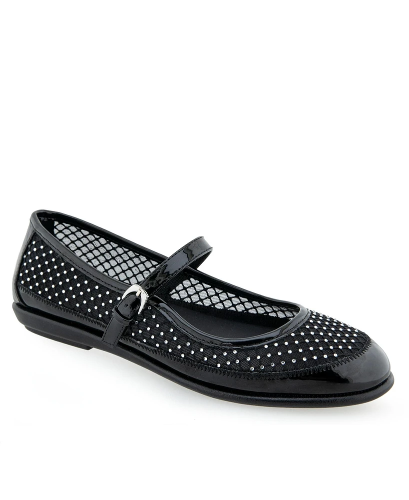 Aerosoles Women's Baylee Round Toe Mary Jane Flats