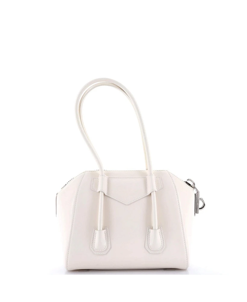 Pre-Owned Givenchy Mini Antigona Lock Bag Leather