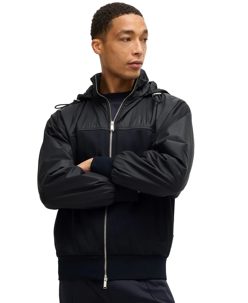 Hugo Boss x Porsche Men's Two-Way Zip Regular-Fit Jacket
