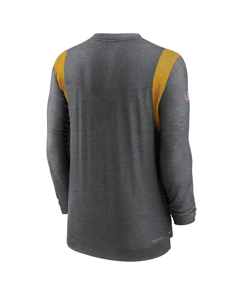 Nike Men's Heather Charcoal Washington Commanders Player Performance Long Sleeve T-Shirt
