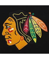 Mitchell & Ness Men's Black Chicago Blackhawks Heritage Lace-Up Pullover Sweatshirt