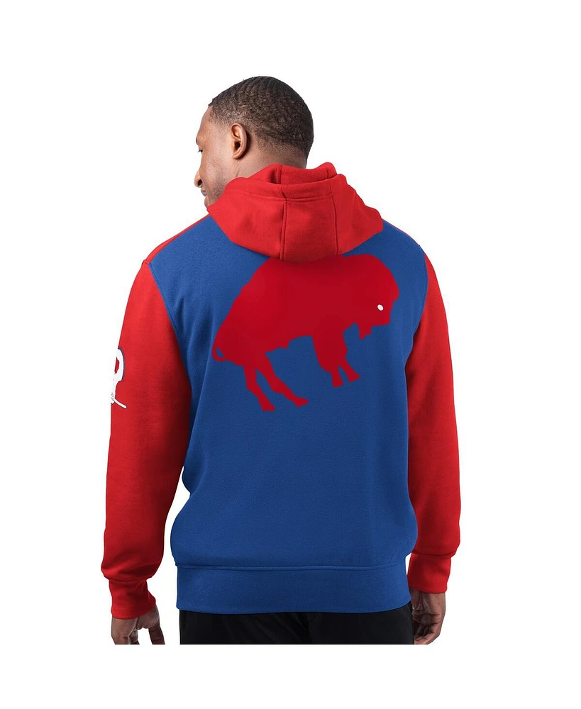 Starter Men's Royal Buffalo Bills Extreme Vintage Logo Pullover Hoodie