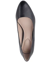 Giani Bernini Women's Verronica Almond Toe Leather Pumps, Created for Macy's