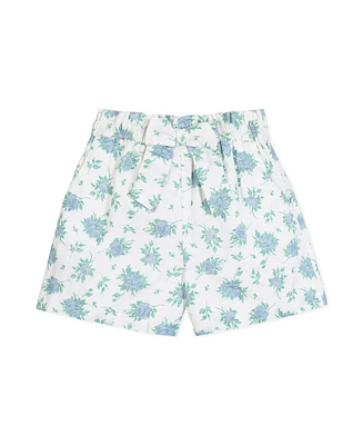 Hope & Henry Toddler Girls Pull-On Cinched Waist Linen Short