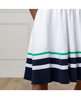 Hope & Henry Little Girls Sleeveless Tennis Sweater Dress