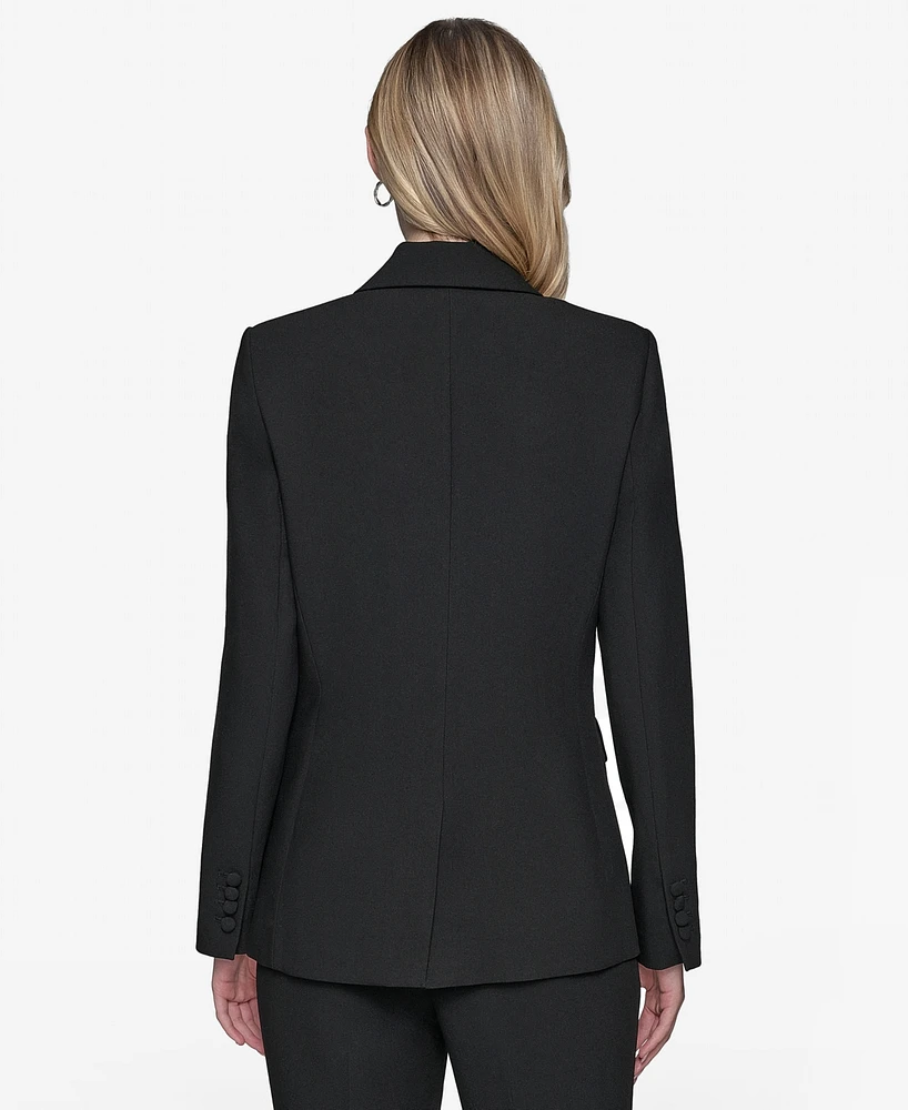 Karl Lagerfeld Paris Women's Single-Button Blazer