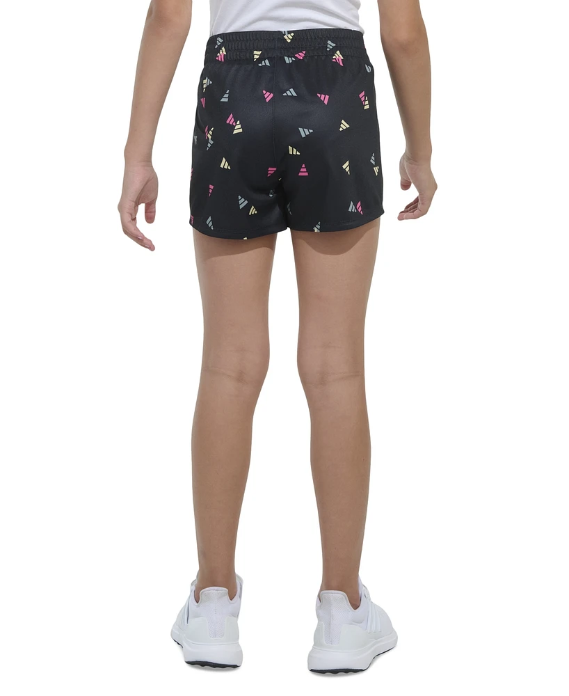 adidas Big Girls Logo-Print Pique Knit Pull-On Shorts
