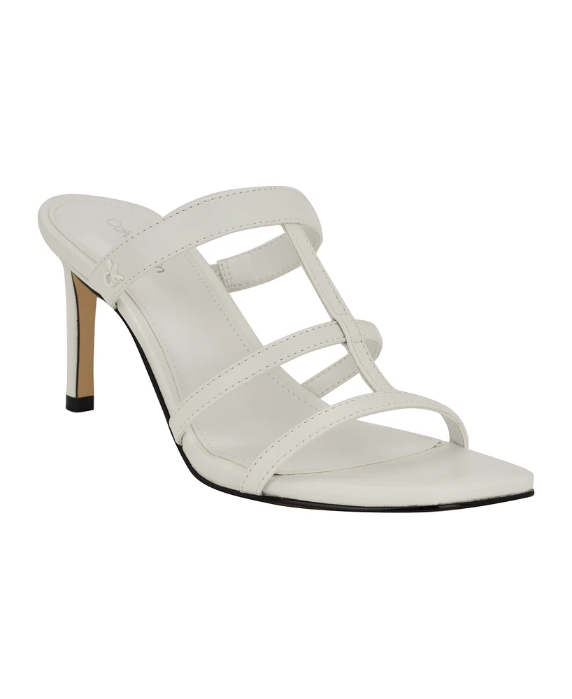 Calvin Klein Women's Hiledy Caged Slip-On Stiletto Sandals