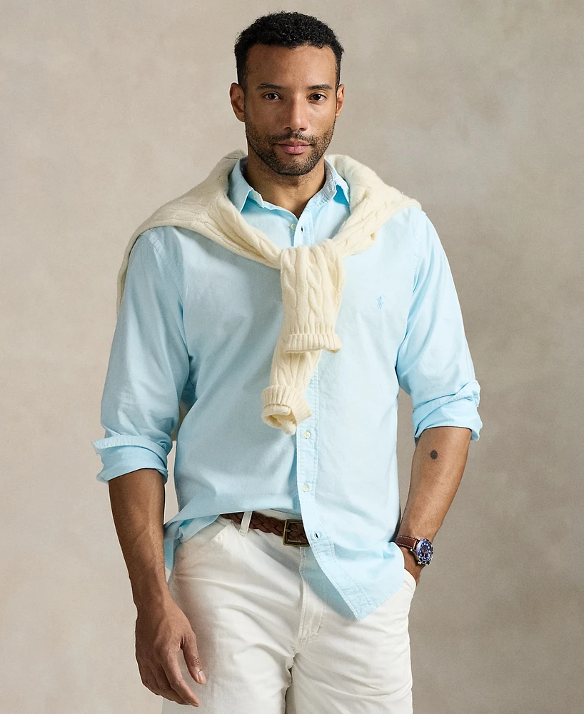 Polo Ralph Lauren Men's Big & Tall Mineral-Dyed Oxford Shirt