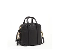 Susu Black Purse Leather Crossbody Bag Medium Size Women's Handbag