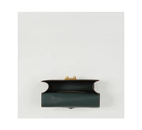 Susu Black Purse Leather Small Crossbody Bag Cute Women's Handbag with Top Handle and Adjustable Strap