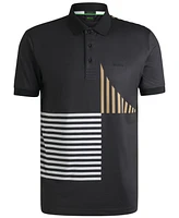 Boss by Hugo Men's Digital Print Regular-Fit Paddy Polo Shirt