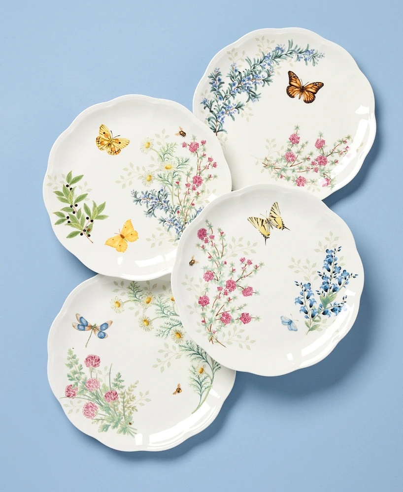 Lenox Butterfly Meadow Herbs Dinner Plates, Set of 4